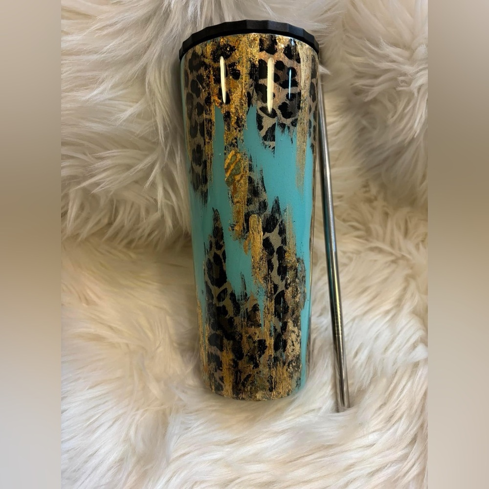34 oz Handmade epoxied Tumbler-NEW